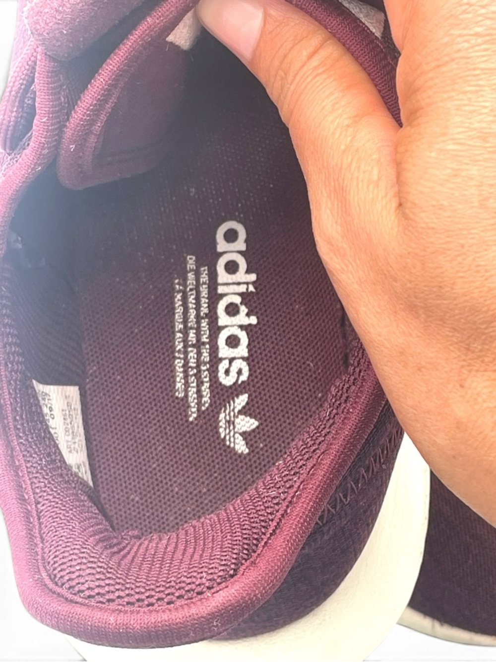 Adidas Tubular Shadow Burgundy Knit Sneakers Women’s 7.5 Casual Comfort - Picture 10 of 10